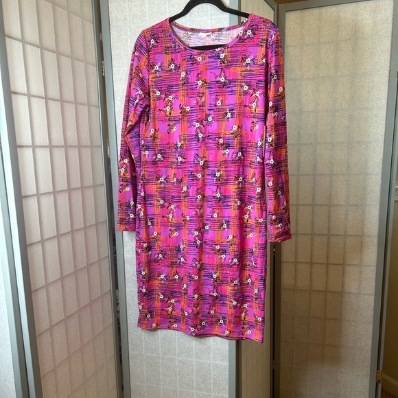 LuLaRoe Dresses & Skirts - NWT LuLaRoe Debbie Pink Long Sleeve Sheath Dress